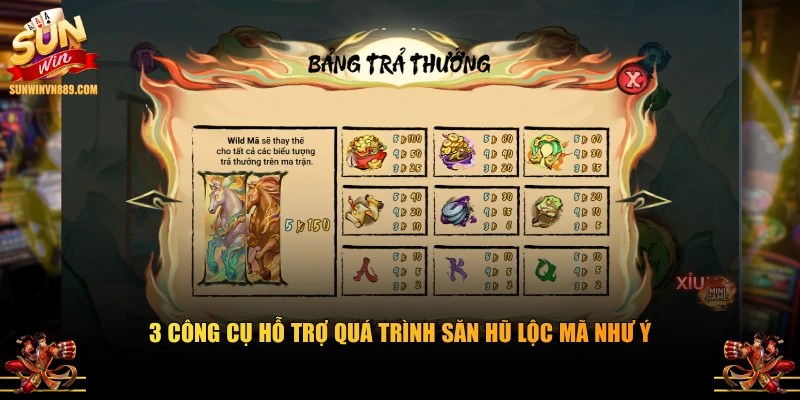 3 công cụ hỗ trợ quá trình săn hũ lộc mã như ý