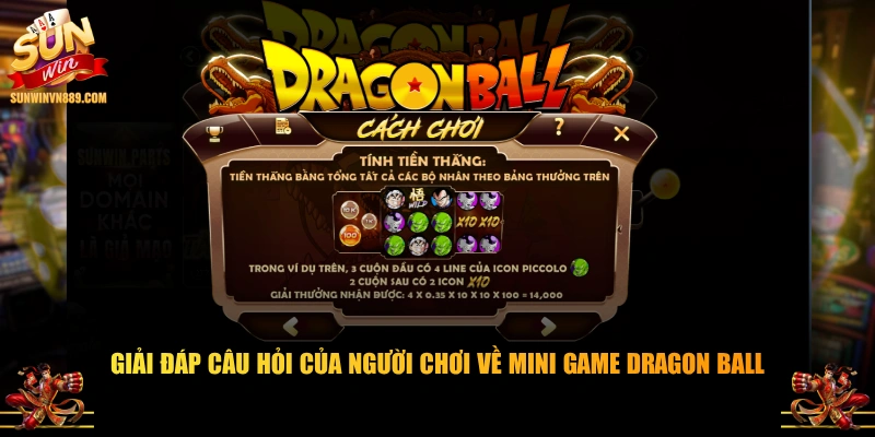 Giải đáp câu hỏi của người chơi về mini game Dragon Ball