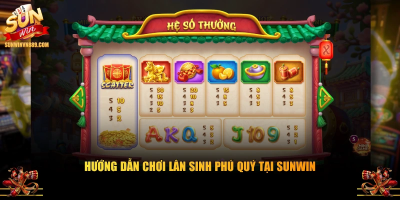 Hướng dẫn chơi Lân Sinh Phú Quý tại SUNWIN