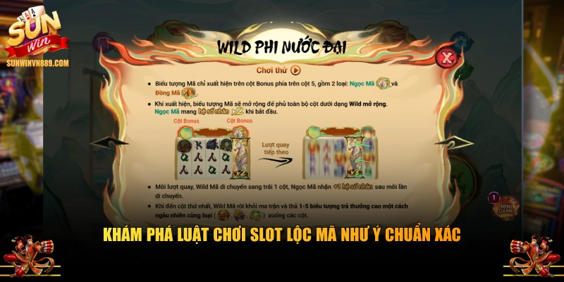 Khám phá luật chơi slot lộc mã như ý chuẩn xác