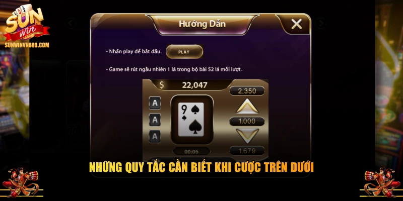 Những quy tắc cần biết khi cược Trên Dưới